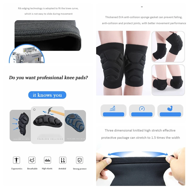 1 Pair Breathable MTB Knee Protector Anti-slip Basketball Knee Pads Mountain Bike Cycling Dancing Elbow Knee Brace Support