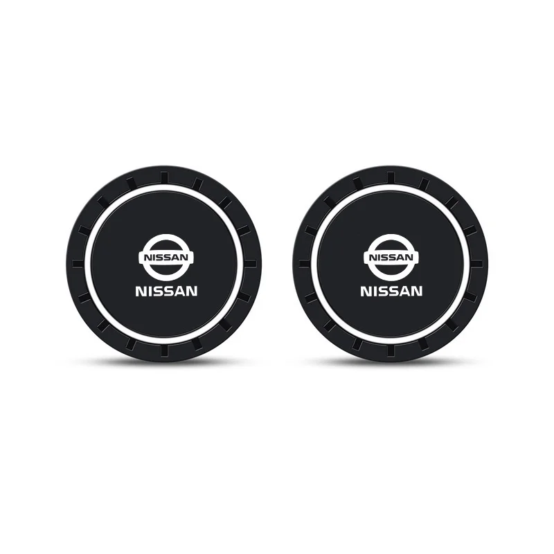 2Pcs Silica GEL Car Cup Holder Anti-Slip Insert Coaster Mat Auto Water Bottle Holder Pads For Nissan Qashqai X-Trail Juke J10