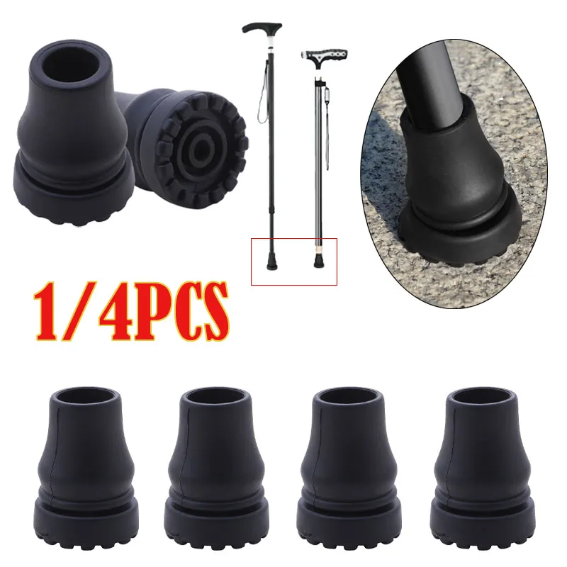 16–22 mm rutschfeste Schutzkappen für Gehstöcke, Krücken, Wanderstöcke, 1/4 Stück