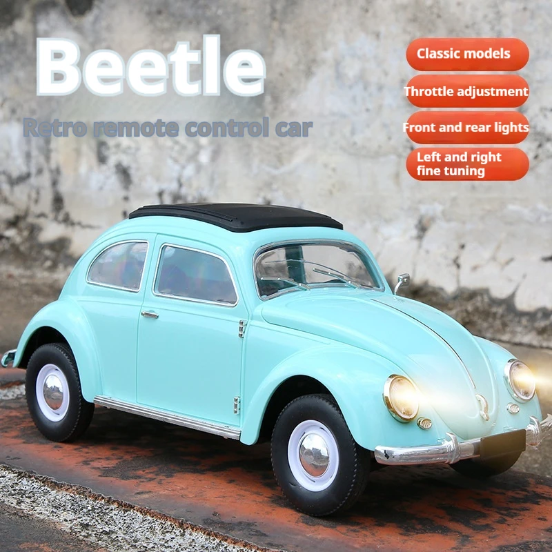 1/16 Wpl D62mini For VW Beetle Hardtop Sedan Model 1949-1963 Remote Control Car Toy Carremote Control Rc Climbing Car Toy Gift