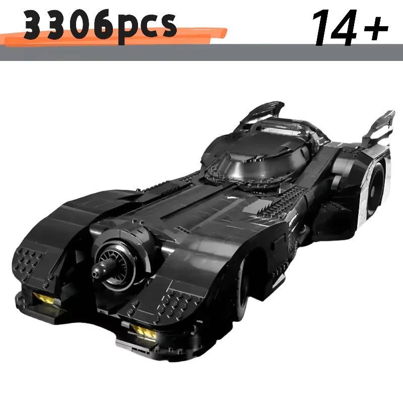 

3306PCS1989 Gotham City Classic Бэтмобиль Строительные блоки 76139-Модель супермобиля Кирпич Детская игрушка в подарок