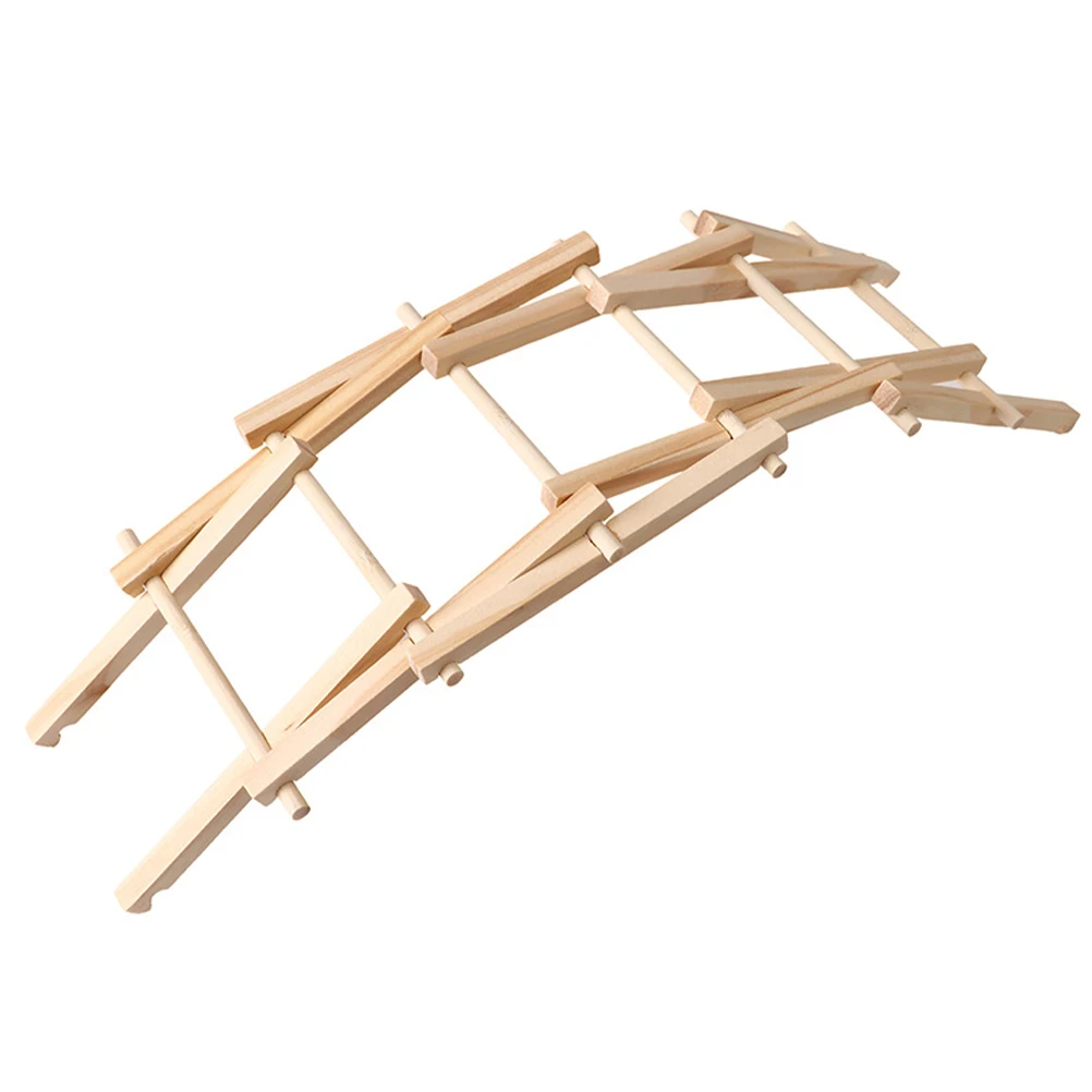مجموعة قوس DIY لعبة خشبية للأطفال لعبة جسر قوس خشبي للأطفال تجربة تعليمية لعبة بناء نموذج مشروع الجذعية