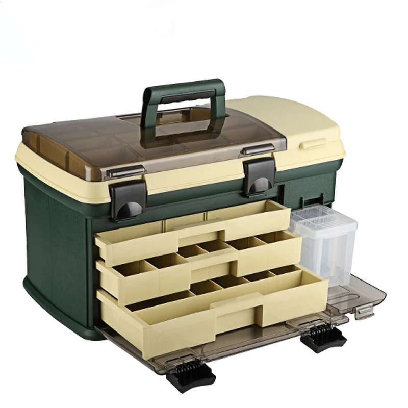 Toolbox Fishing Box High Strength Portable Classification Waterproof Multifunctional Plastic Hard Bait Fishing Tackle Box 1pcs