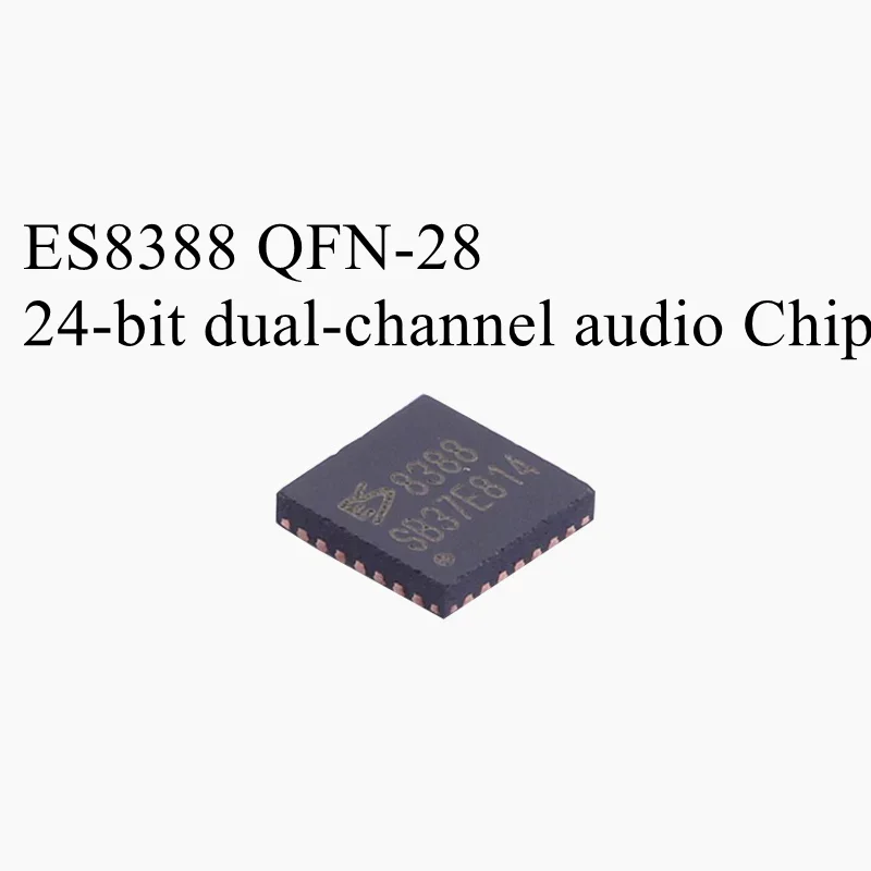 New original (5pcs/Bag) ES8388 Marking 8388 QFN-28 24-bit dual-channel audio stereo audio decoding chip