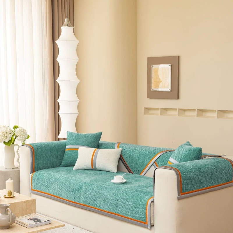 Modern Simplicity Chenille Sofa Cover Non-slip Four Season Universal Couch Cushion Combination Slipcover Sofa Towel Home Decor