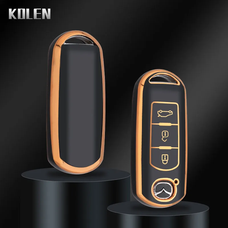Fashion TPU Car Remote Key Case Cover For Mazda 2 3 6 Atenza Axela Demio CX-5 CX5 CX-3 CX7 CX-9 2015 2016 2018 2019 Accessories view 4