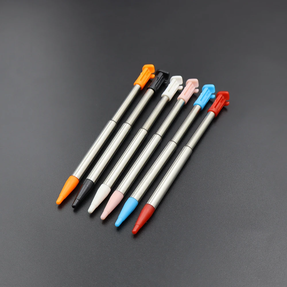 새로운 2DS XL/LL용 1개 금속 텔레스코픽 스타일러스 터치 펜 교체 수리 부품 터치 스크린