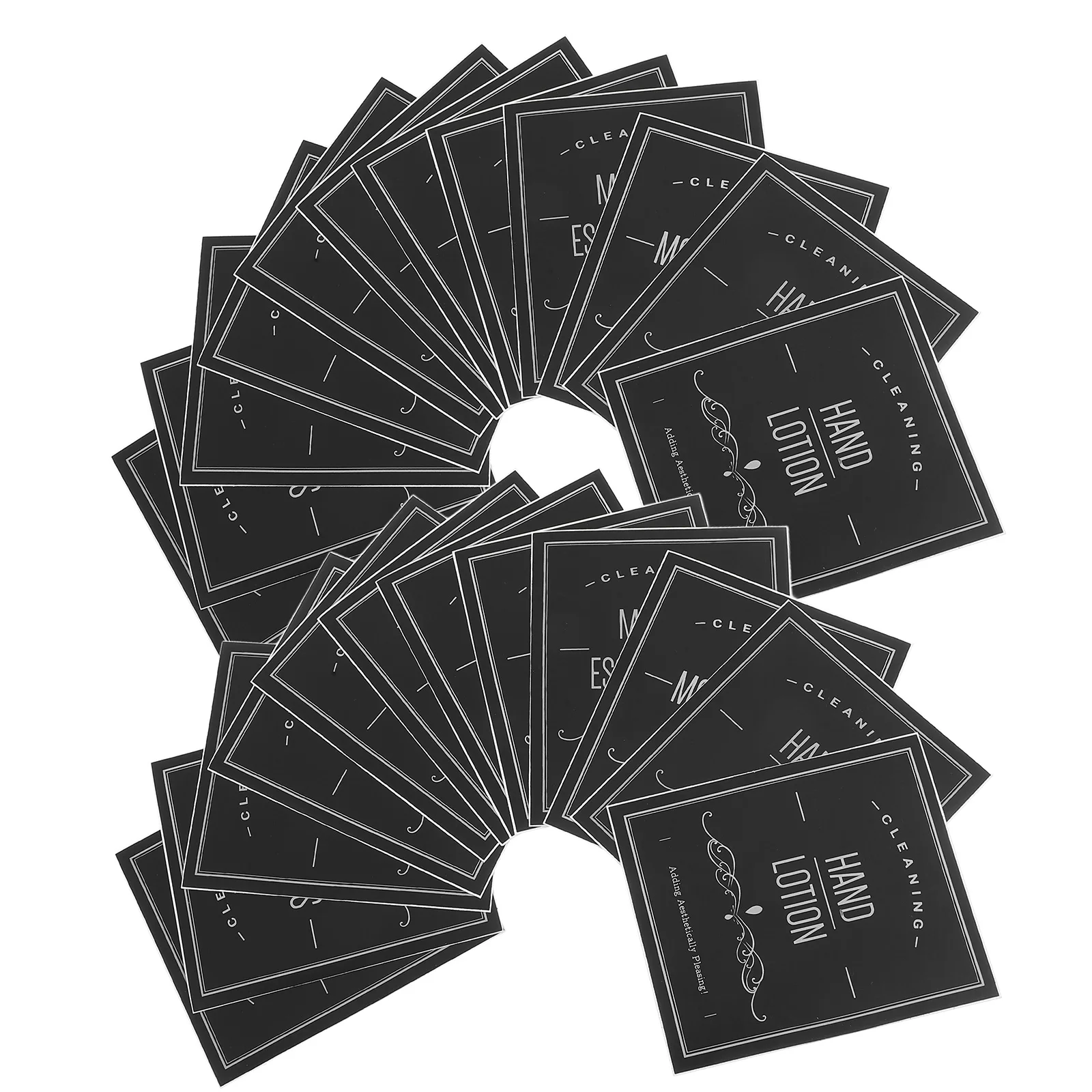 

24 Pcs Shampoo Label Waterproof Self-adhesive Stickers Bathroom Sub-bottle Bottled
