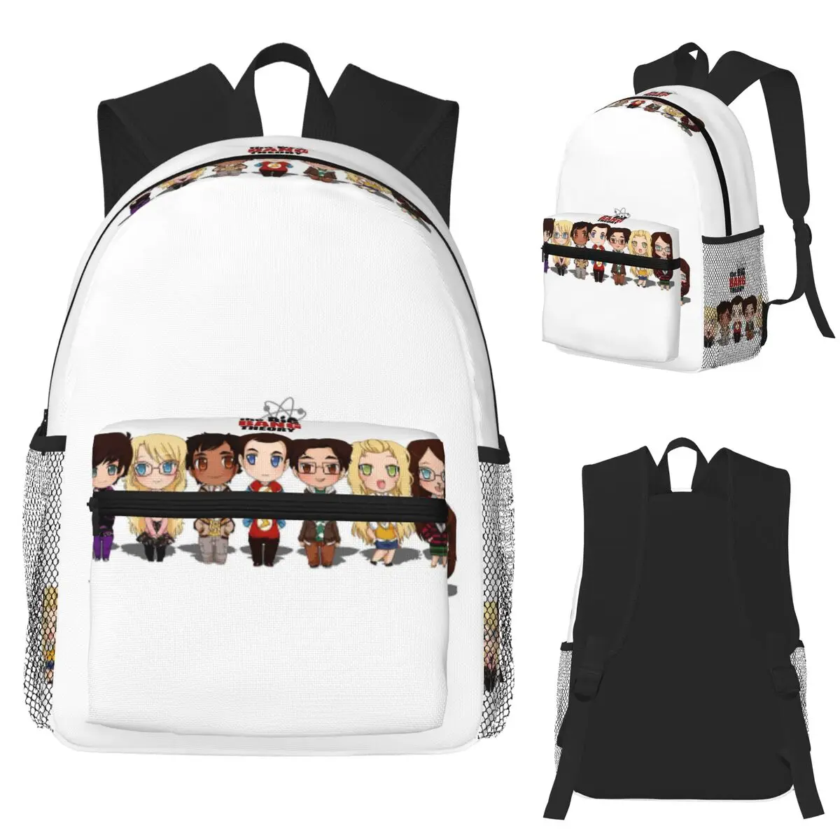 The Big Bang Theory 9 Student Backpack School Bag Hiking Travel Daypack for Boys Girls Bookbag Shoulder Bags