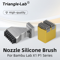 trianglelab Silicone Brush Nozzles Wiper Mounted Scrubbers Print Head Cleaner Printer Head Wiping For Bambu Lab X1 P1 Series 3D