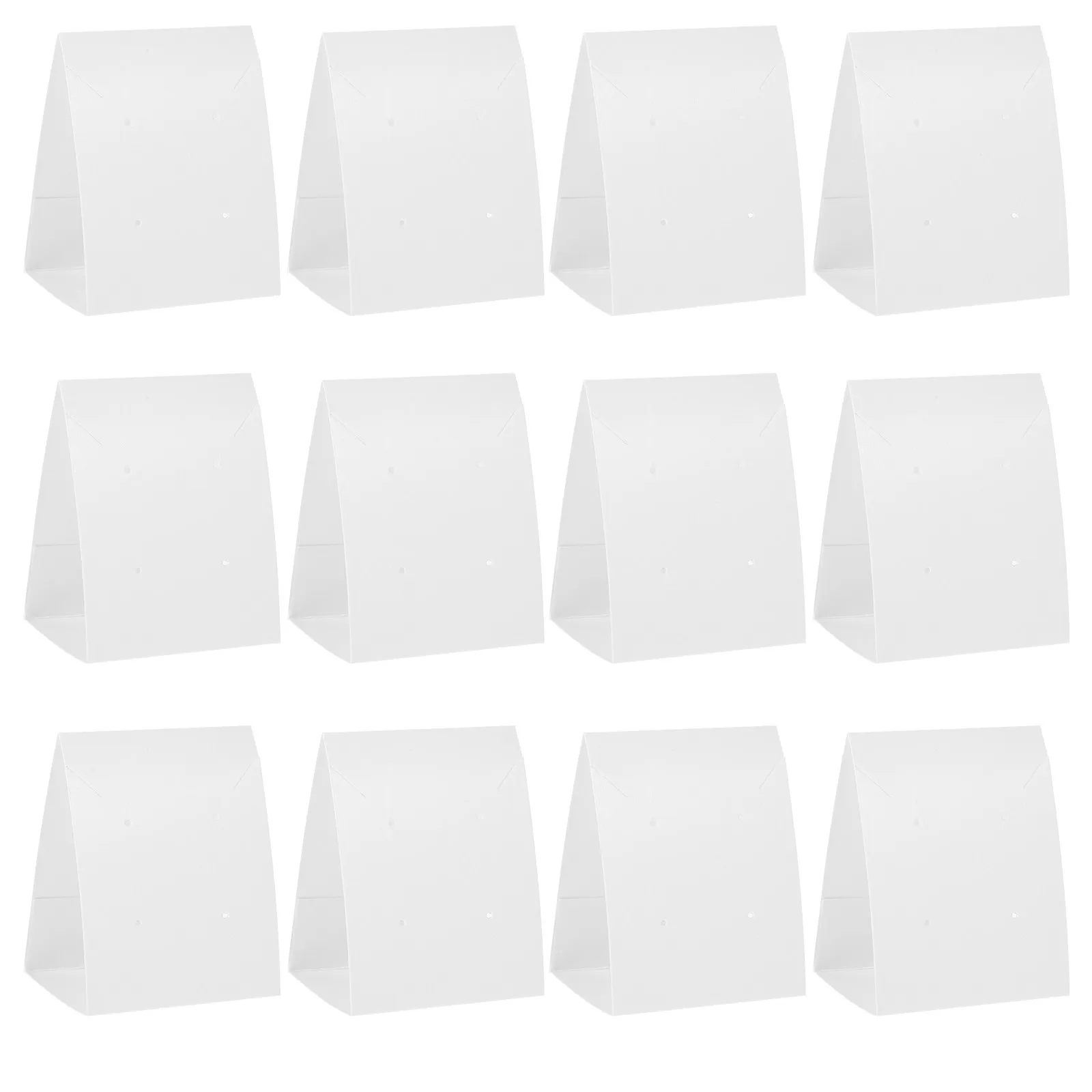 

100 шт. картонных подставок для серег, изысканные держатели для украшений, простые в использовании складные органайзеры для серег