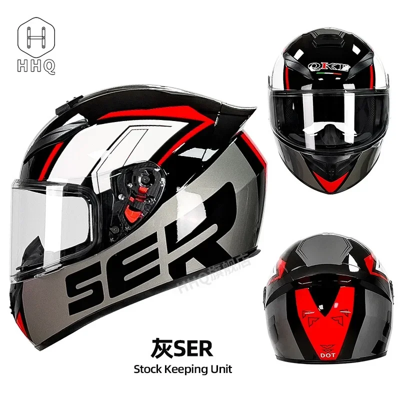 Full Face Motorcycle Helmet for Men And Women Bluetooth Integrated Anti-Fog Full Coverage Comfortable Pad New Motorcycle Helmet