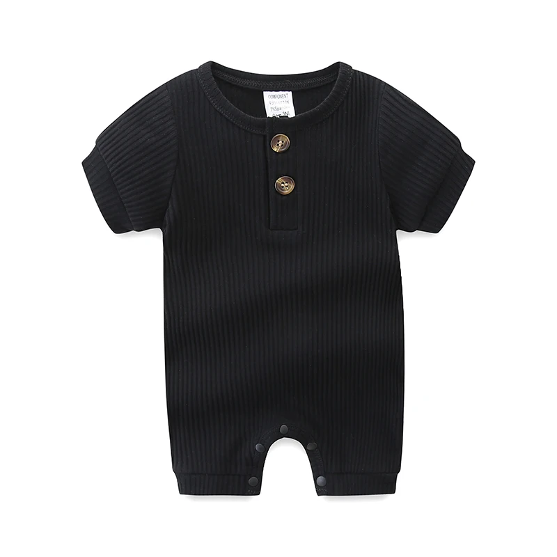 

Newborn Baby Jumpsuit, Baby Boy's Crawling Suit, Summer Short-sleeved Pure Cotton Full Moon 100-day Baseball Suit