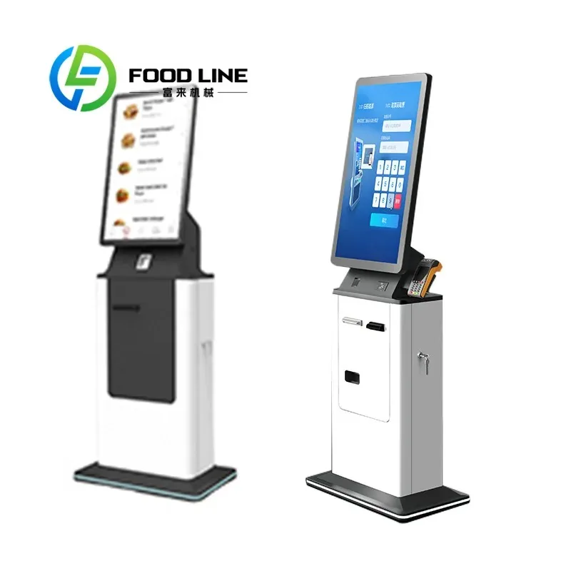 Customize For Library RFID Self Service Kiosk Machine With Barcode Reader Android SDK Metal Case Indoor Use
