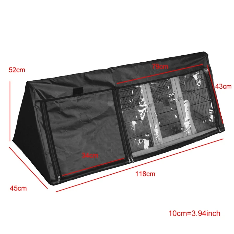 Rabbit Hutch Cover Durable Waterproof Covers Crate Covering Easy to Install