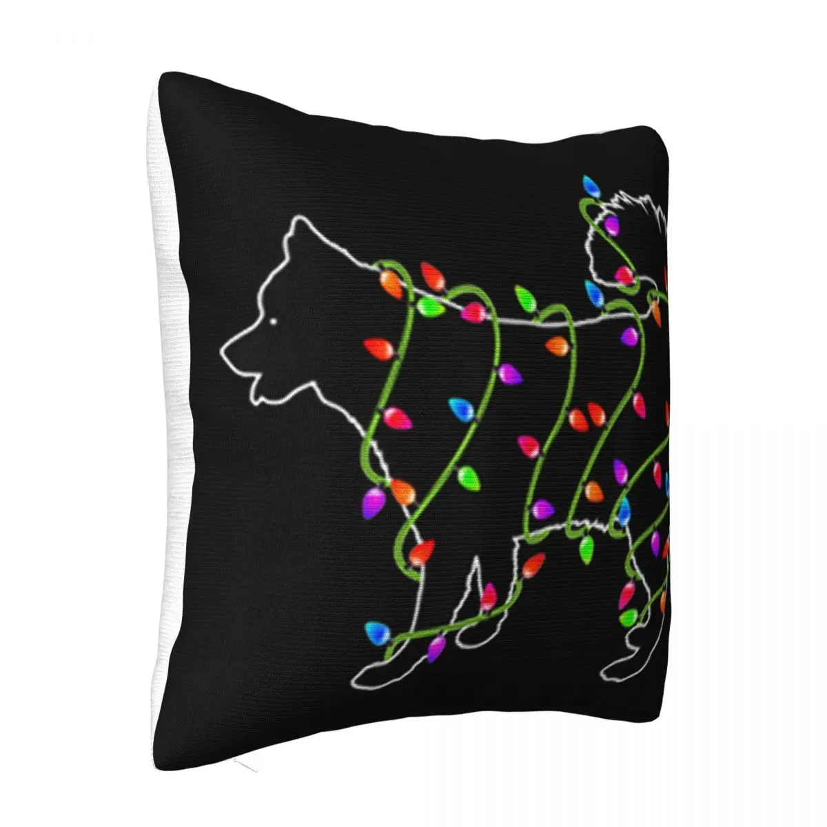 Premium Funny Husky Dog Christmas Tree Xmas Lights Pajama Gift More Size Humor Swag Pillow Case