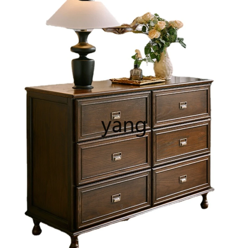 

CX Solid Wood Six-Bucket Storage Cabinet Chest of Drawers Bedroom Wall Chest of Drawer Chest of Drawers Bedroom Locker