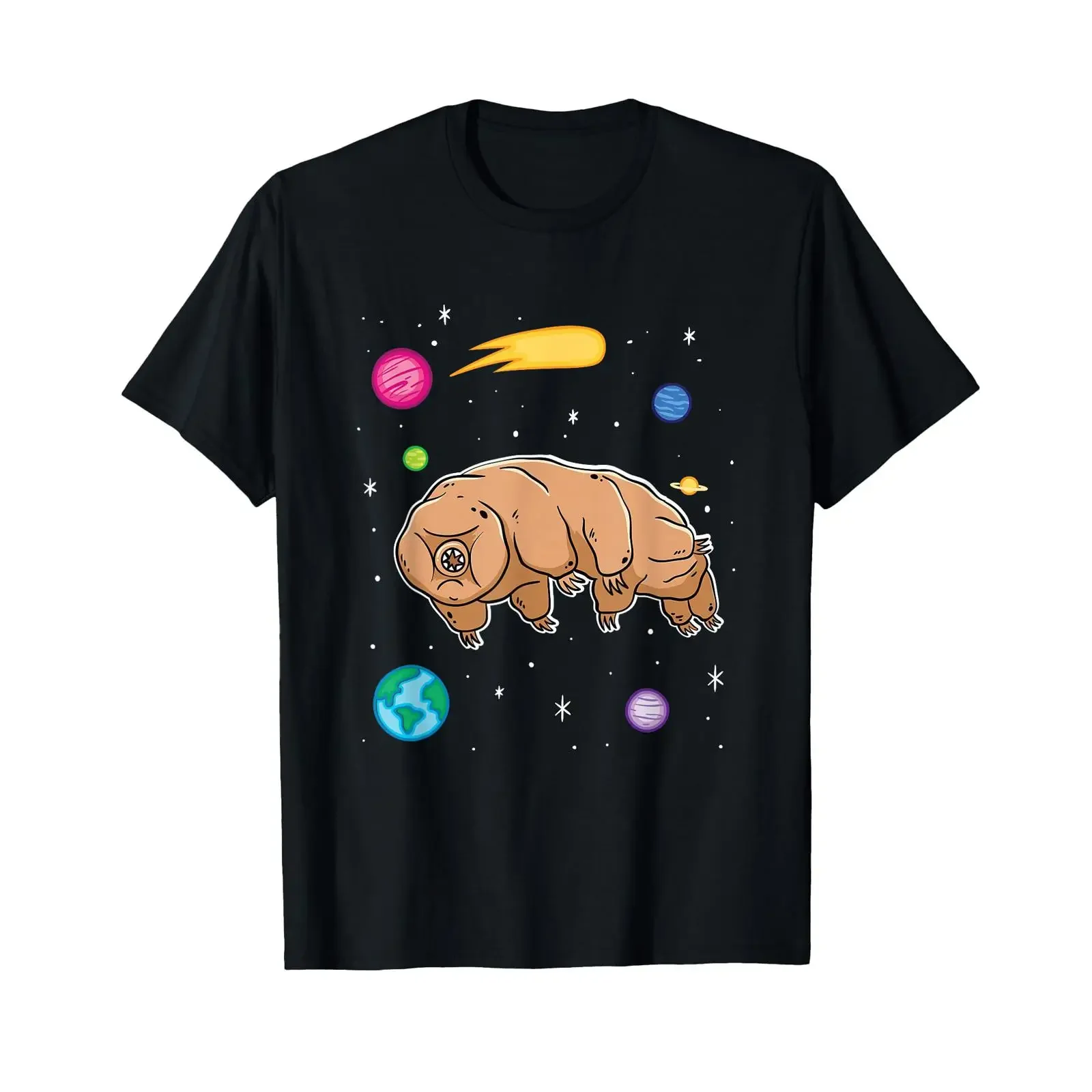 Funny Water Bear Tardigrade In Space T Shirt vintage Washed Versatile Stylish Top For Everyday Wear homme Soft graphic