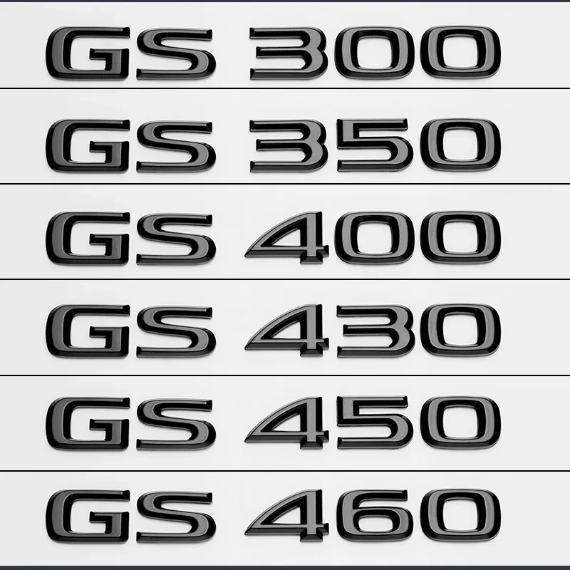 for Lexus ES200 ES260 IS250 GS300 GX400 NX300 RX350 RX450h LX570 LM350 LS600h Rear Trunk logo ABS modified upgraded letter logo