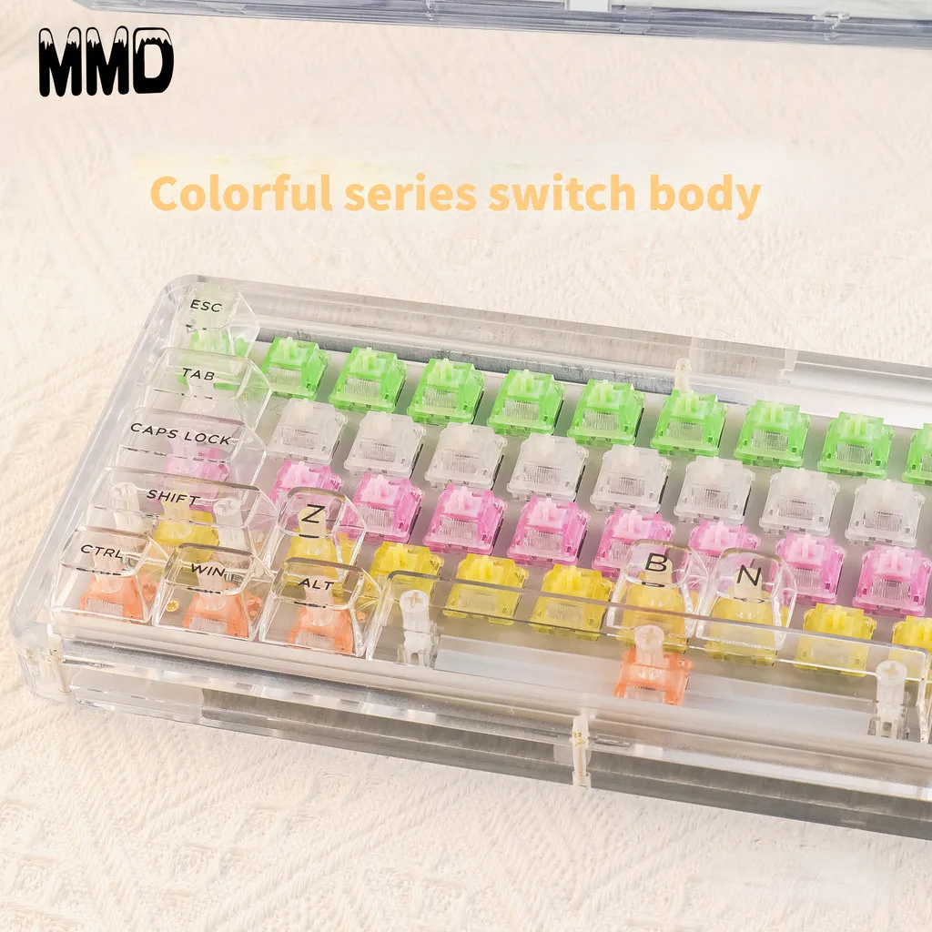 MMD Linear&Tactile Switch INK Series Mechanical Keyboard Switch Purple/Orange/Green/Yellow 5pin Switch Customization HIFI