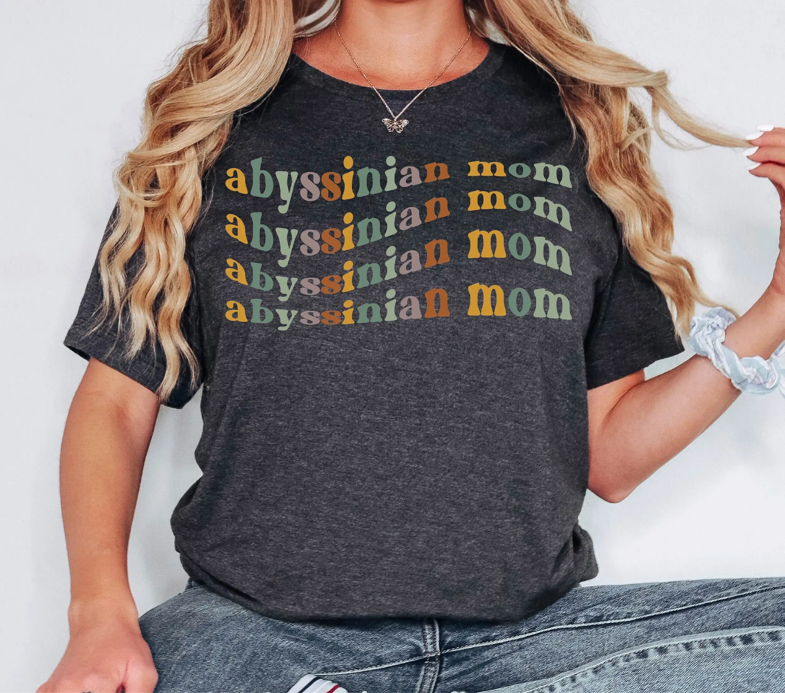 Abyssinian Mom T Shirt For Women Cat S Owner Aunt