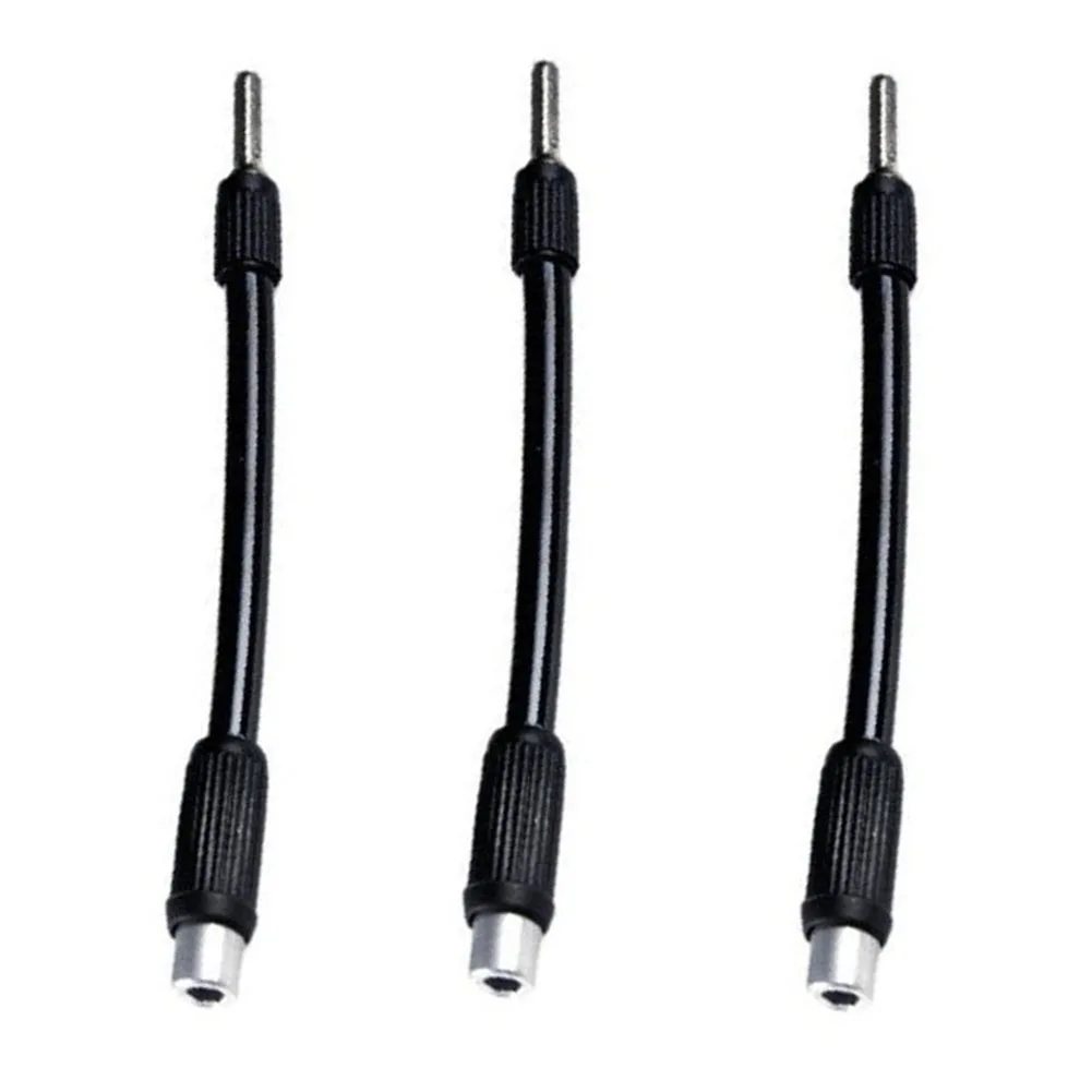 

3pc Flexible Shaft Extension Screwdriver Drill Bit Holder Link For Electronic Drill 130mm Hex Screwdriver Soft Shafts Power Tool