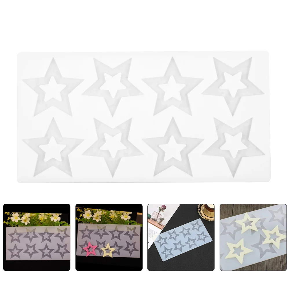 Stampo in silicone a forma di stella Strumento di cottura alimentare per biscotti al cioccolato, caramelle, biscotti, stampo in silicone a stella