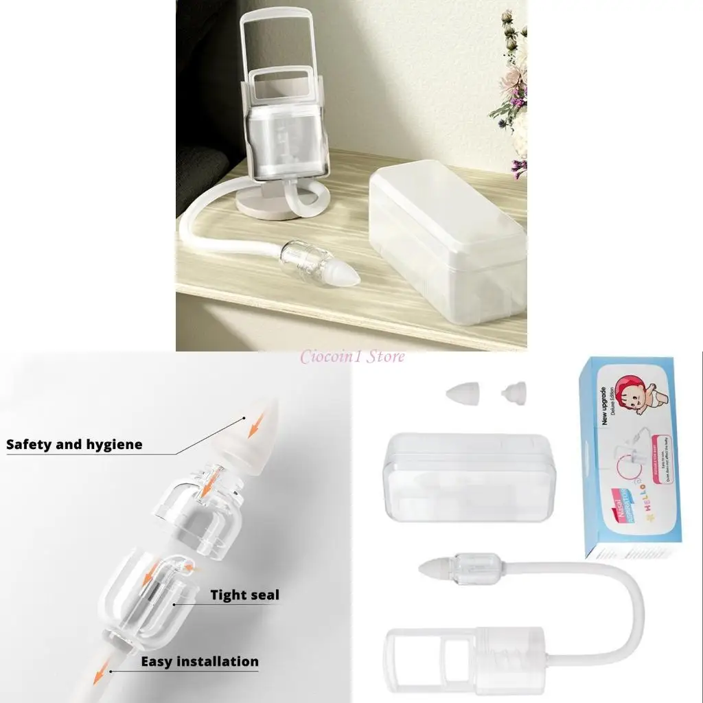 

Y1UB Baby Essential Child Cleansing Tool Baby Nasal Sous Caspirator для 0-3-летних новорожденных новорожденных.