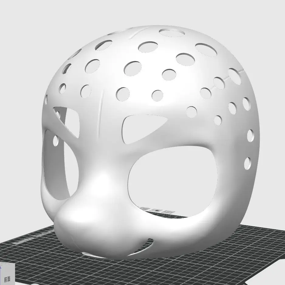 Small Dog Base Mask Beast Skull Furry 3D Printed Dog Skull with Eye and Nose Accessories
