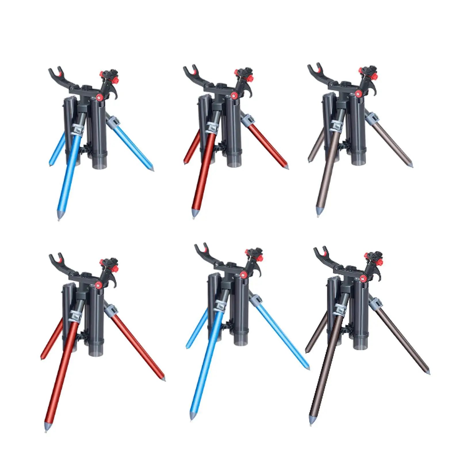 

Fishing Rod Tripod Bracket Easy to Carry Pole Storage for Ship Marine Yacht