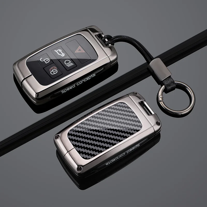 Suitable For Land Rover Keycase Discovery Sport Defender Range Rover Evoque For Jaguar XFL XELEL FPACE XJ Car Key Cover Keychain - view 2