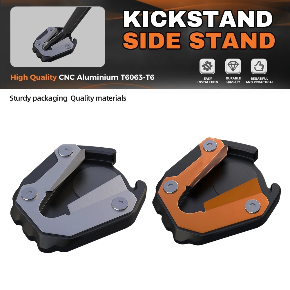 

For Adventure 1290 Adv S 1290 Super Adventure 2021 2022 2023 Motorcycle Accessories CNC Side Stand Kickstand Enlarge Plate Pad