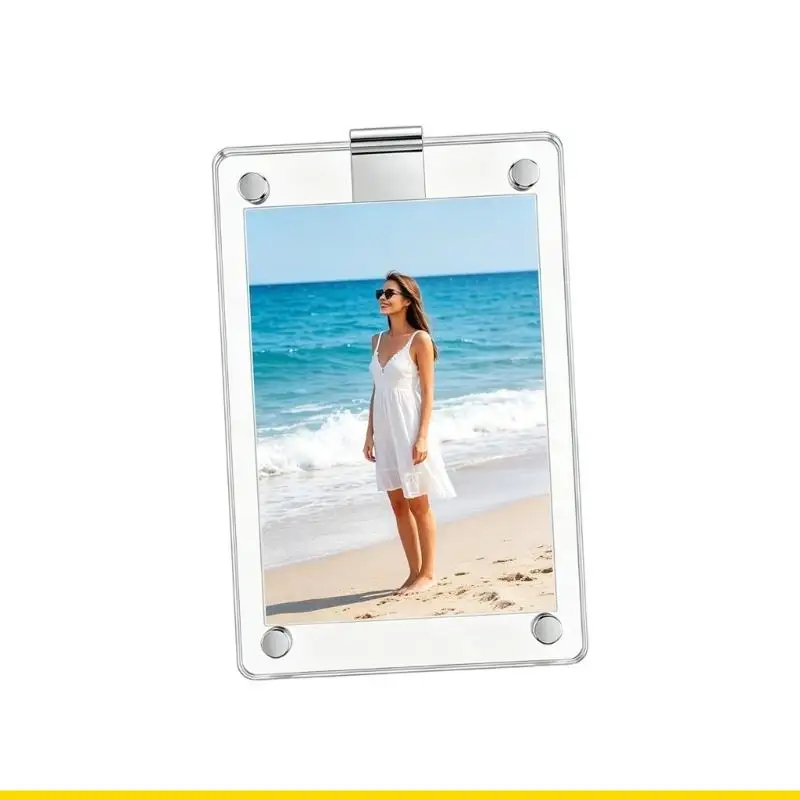SZCH Car Sun Visors Photo Holder Acrylic Clear Display Horizontal Or Vertical Mount