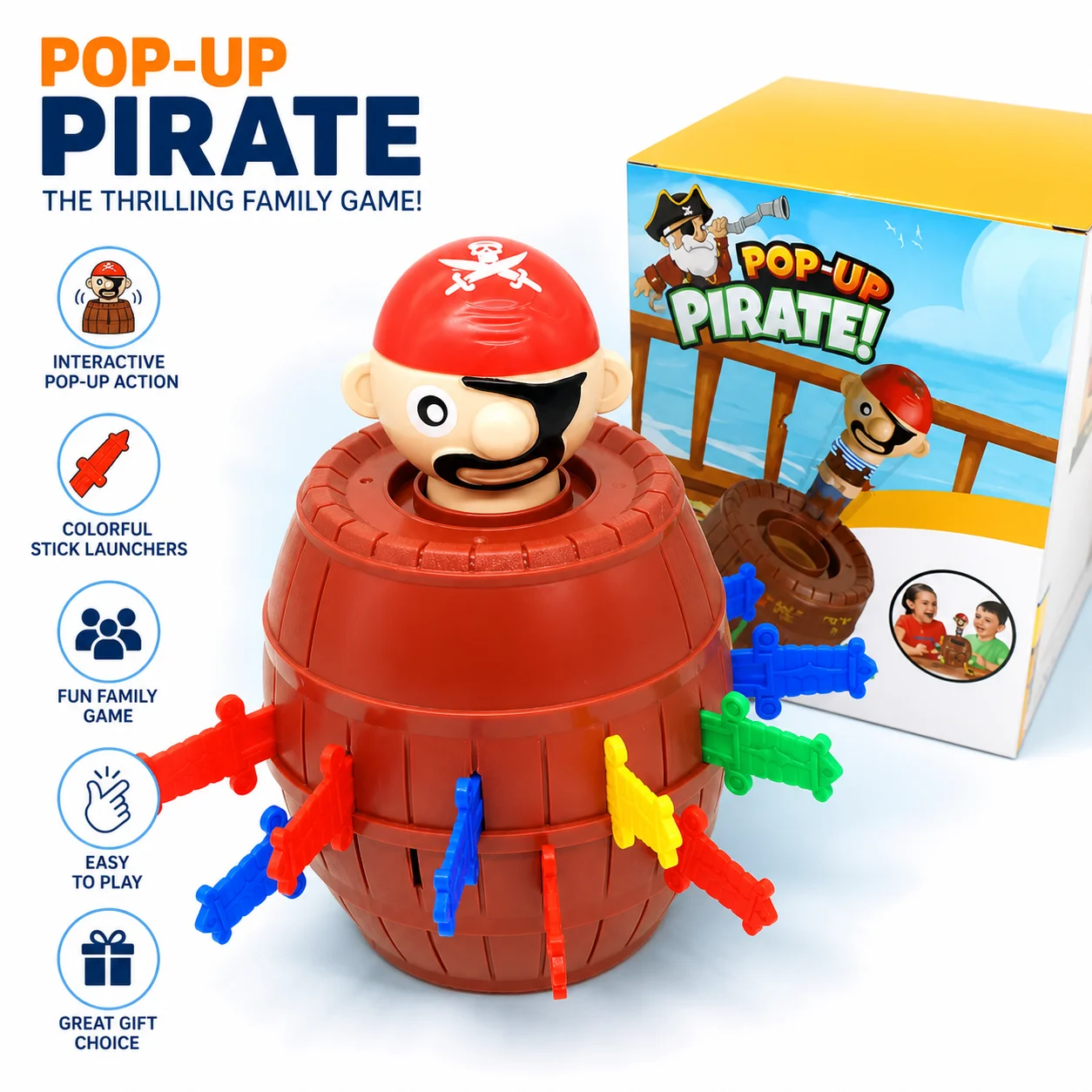 Board Game Pirates - Gra planszowa Piraci Montessori Gra rodzinna