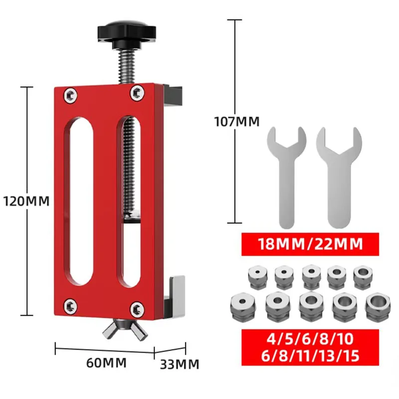 Precision Hole Locator for 20/30/40 Series Aluminum Extrusions Multi-Size Hole Gu - Universal Aluminum Profile Drilling Jig Kit
