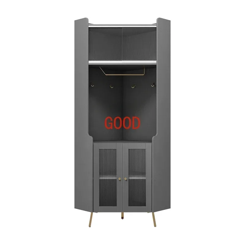 Nordic Light Роскошь и простота Современный белый угловой шкаф Гостиная Спальня Угловой треугольный винный шкаф