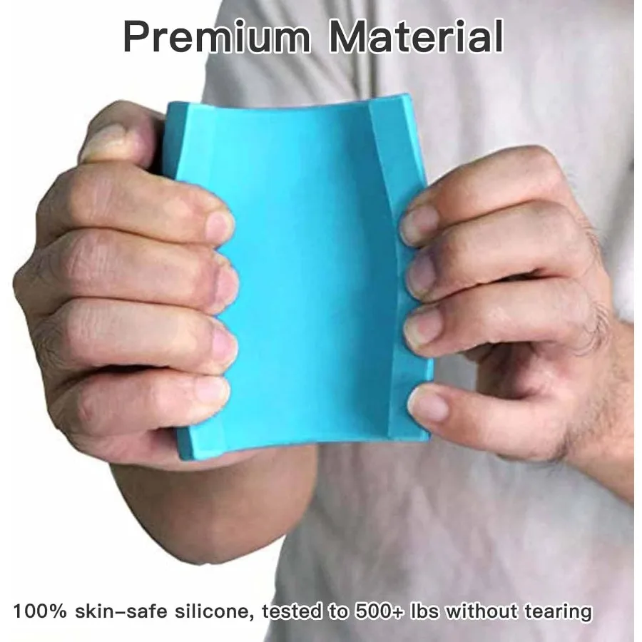 Thick Dumbbell Barbell Grips for Weightlifting HighDensity Silicone Rubber NonSlip Gym Grips for Muscle Growth Hand Stress Reli