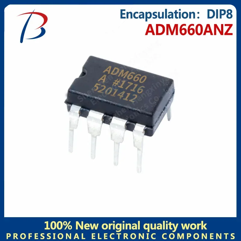 5PCS-BHT ADM660ANZ Pantalla de seda Paquete ADM660A Regulador de conmutación DIP8
