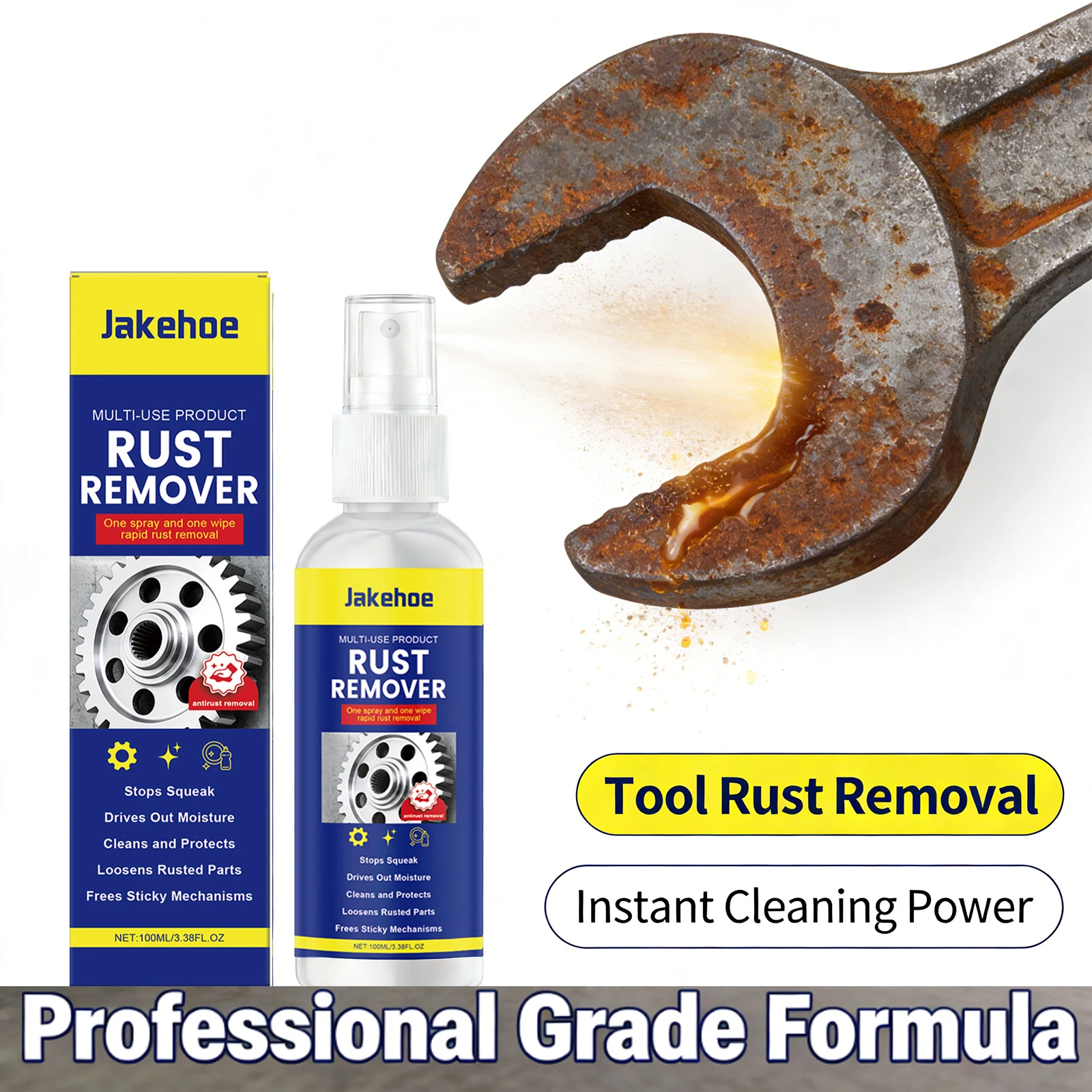Multi Functional Rust Remover Powerful Remove Rust Stain Prevent Further Rusting Enhance Metallic Luster Rust Removal Care Agent