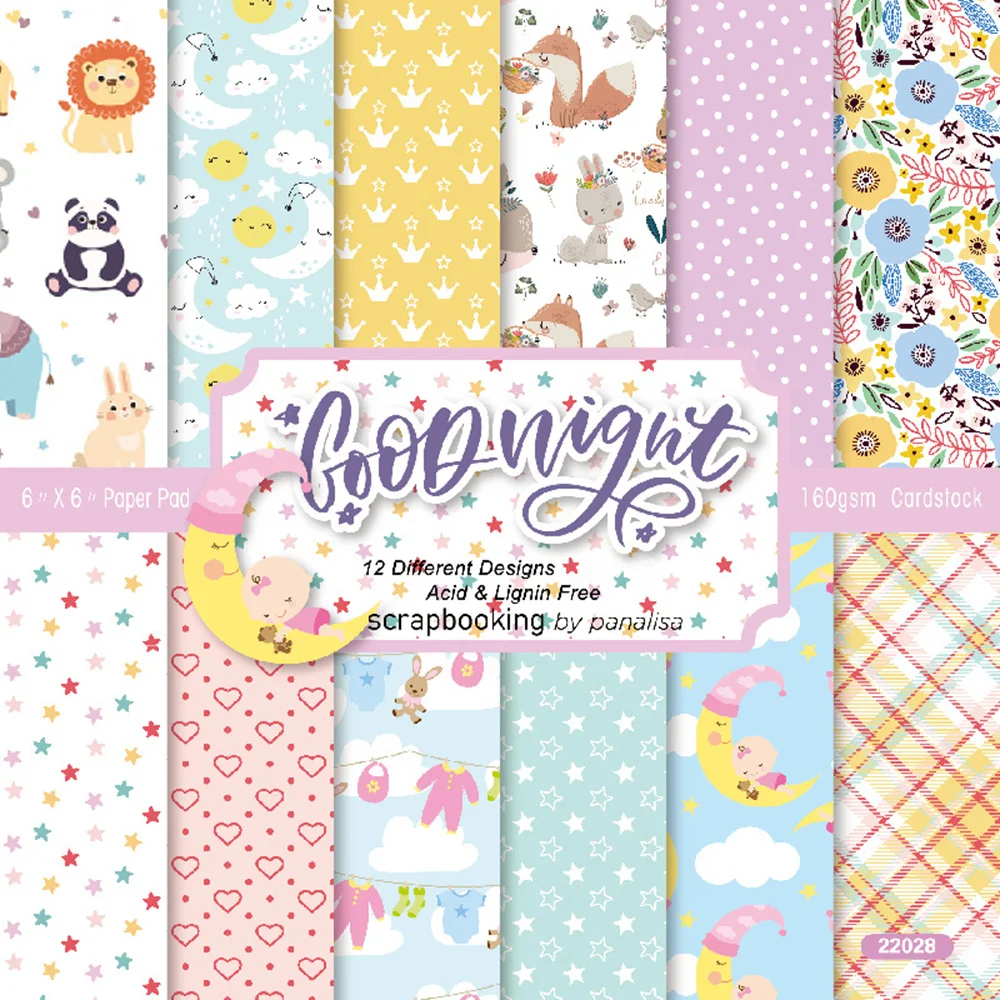 Diy 12 folhas do vintage bonito bebê fundo papéis scrapbooking materiais presente embrulho papel álbum scrapbook mão conta decoração