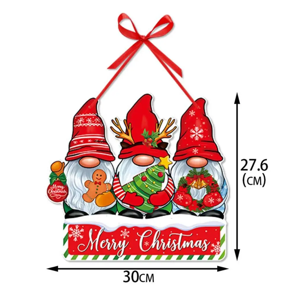 New 2024 Christmas Door Hanger New Year Xmas Tree Party Pendants Merry Christmas Decoration Snoweman Elk Hanging Oranments