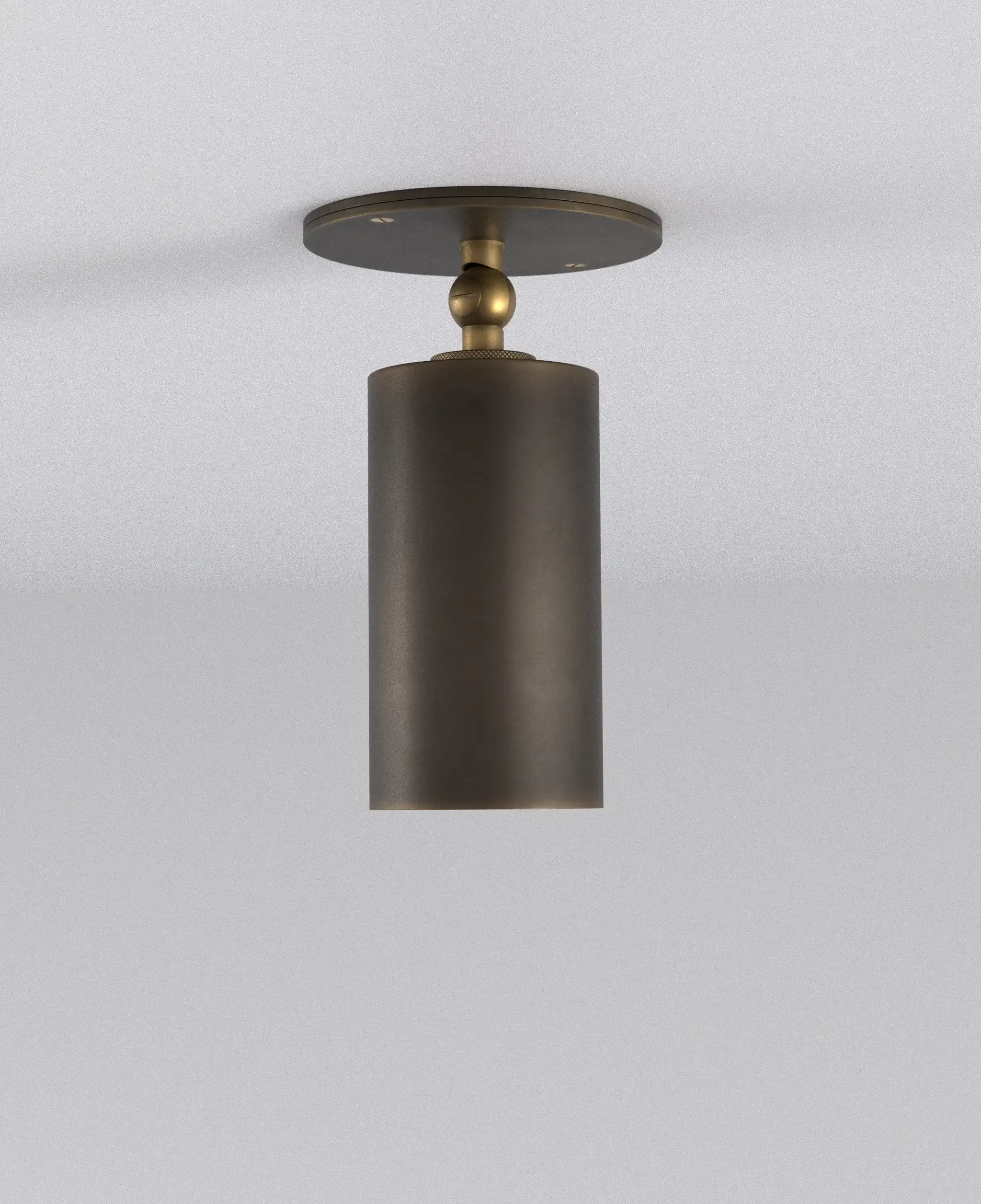 Moderne minimalistische zwarte plafondlampen 360° °   Draaibare opbouw wandrail plafondverlichting gouden cilinder naar beneden spotlight