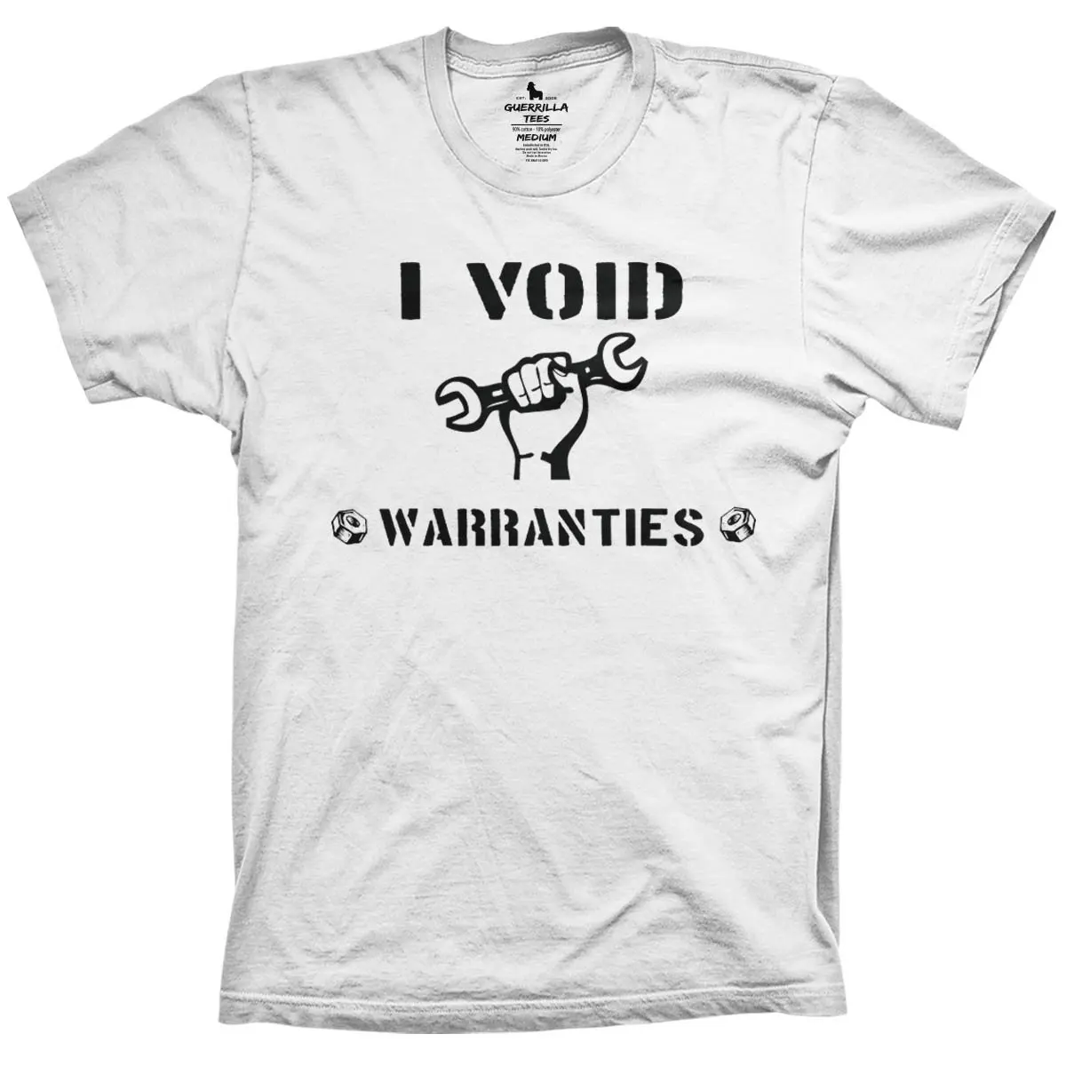 

Футболка с надписью I VOID WARRANTIES для мужчин и женщин, летняя одежда из чистого хлопка, модная повседневная футболка с короткими рукавами, уличная одежда