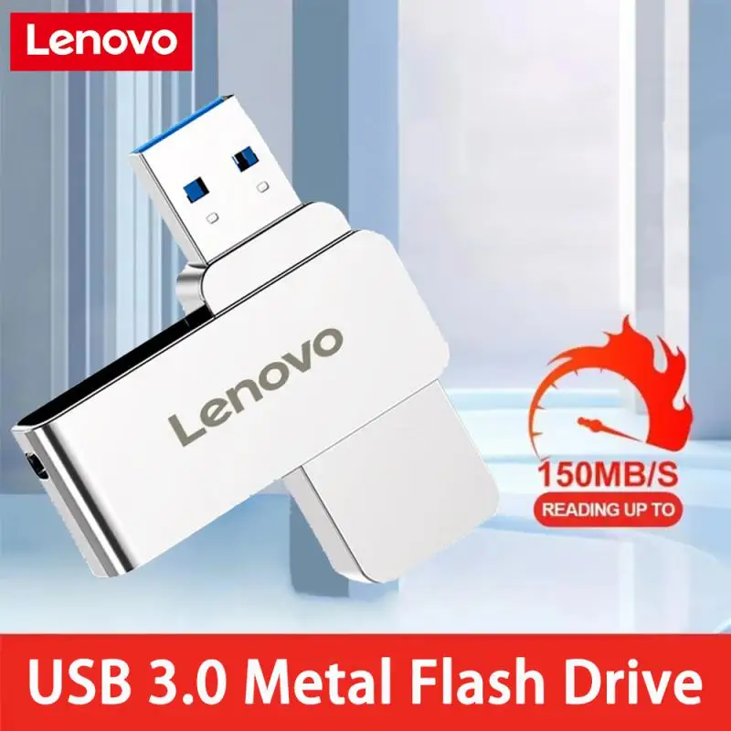 

Lenovo 64TB USB Flash Drives 4TB Metal Real Capacity Memory Stick High Speed Flash Memory 8TB Black Gift Storage U Disk For PC