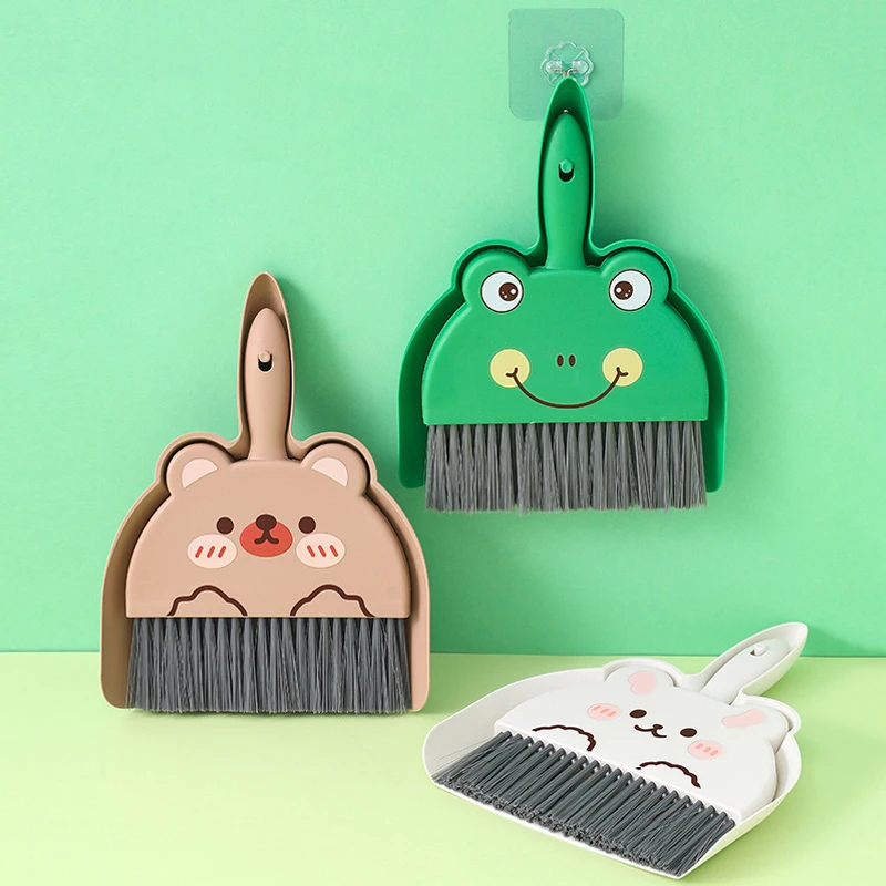 Small Broom Dustpan Set Household Desk Cleaning Desk Cleaning Garbage Shovel Pet Children Mini Broom Broom