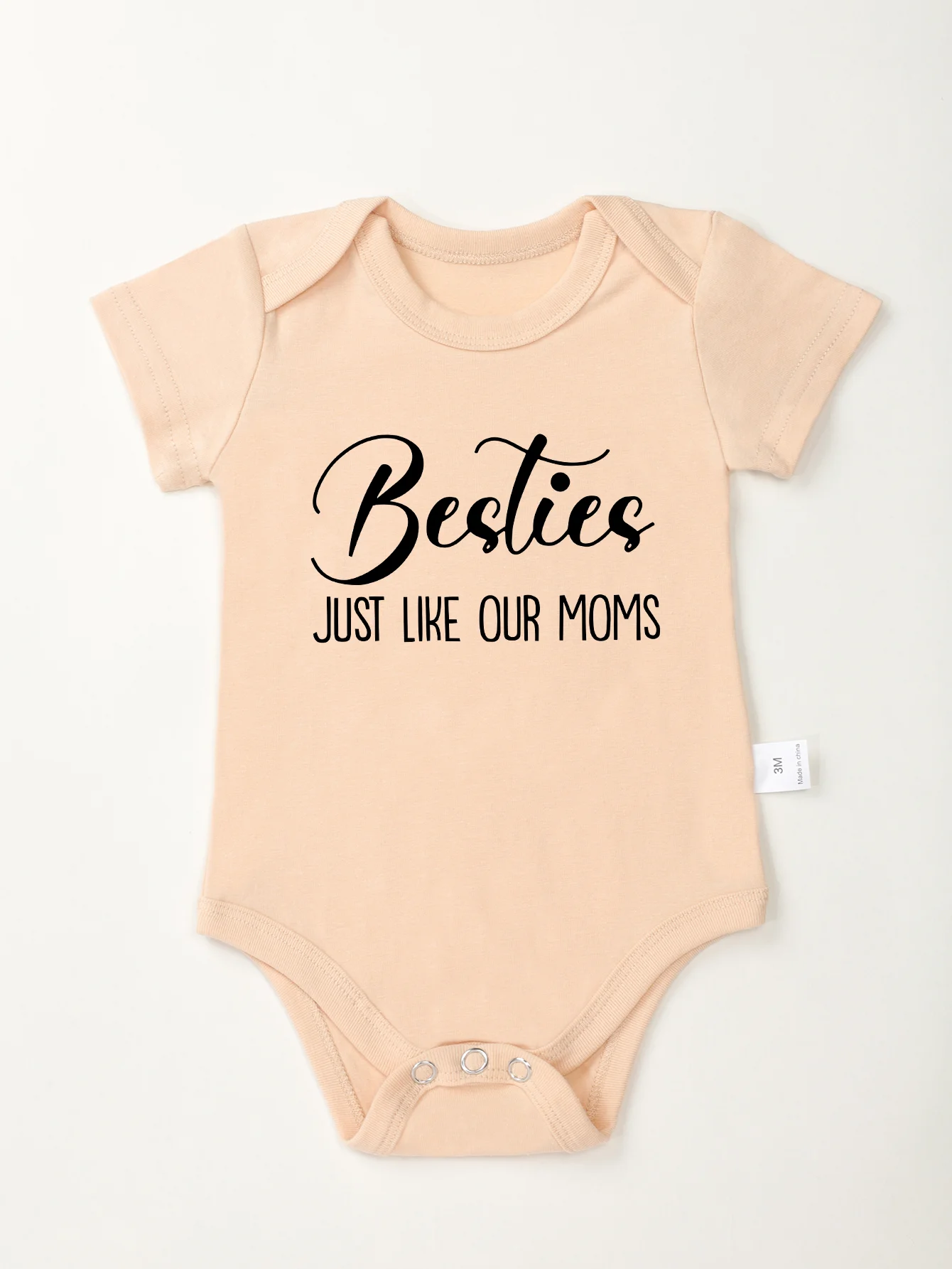 Toddler Cool Romper Trendy Bodysuit Newborn Cute Infant Clothes Besties Just Like Our Moms Fashion Baby Boy Girl Jumpsuit