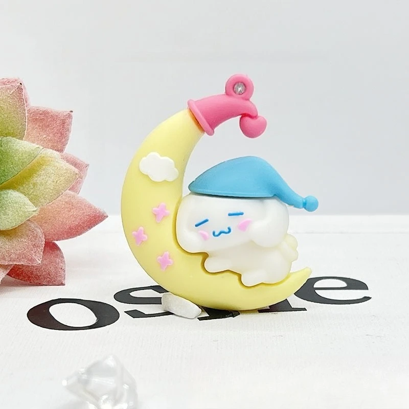 Kawaii Hello Kitty Sleutelhanger Leuke Cartoon Speelgoed Zitten Maan Sleutel Accessoires Desktop Reizen Vrouwen Levert Student Gift Groothandel