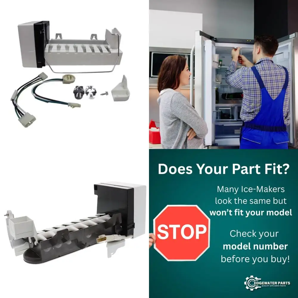 صانعة الثلج 61005508 متوافقة مع ثلاجات ويرلبول وكينمور وكيتشن إيد - تضمن المقاس والأنشطة المناسبة #1