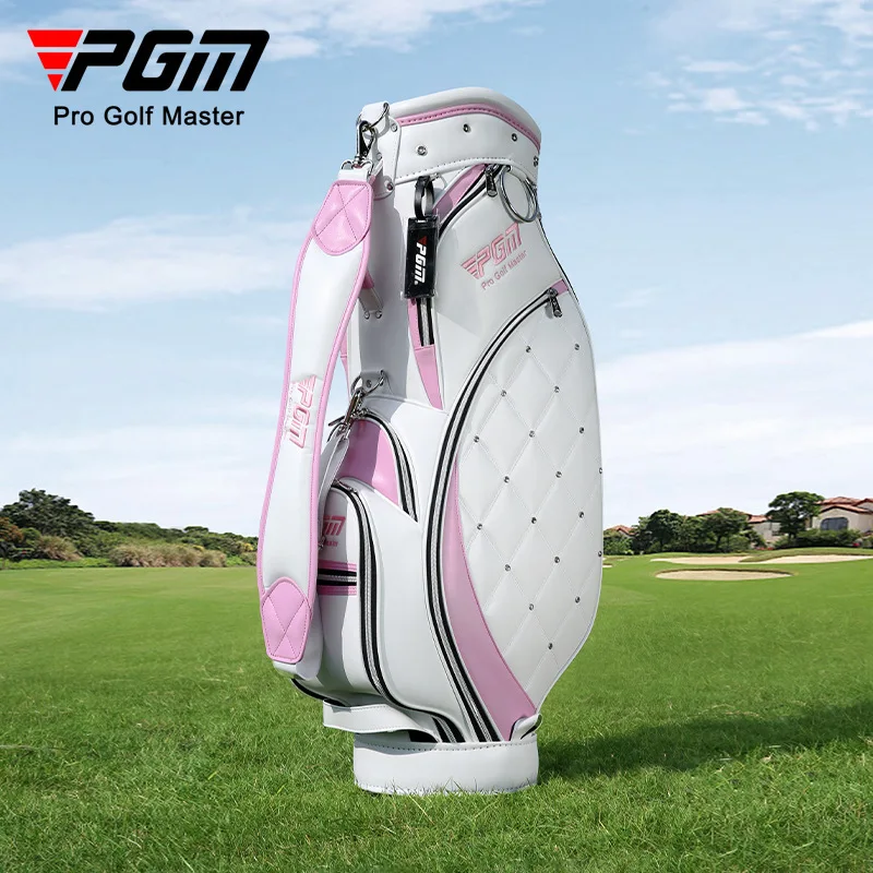 PGM Women Golf Bag High Quality Light TPU Golf Clubs Bag 2 Colors in Choice Waterproof Cloth Ball Bag GOLF Wear Resistant QB103