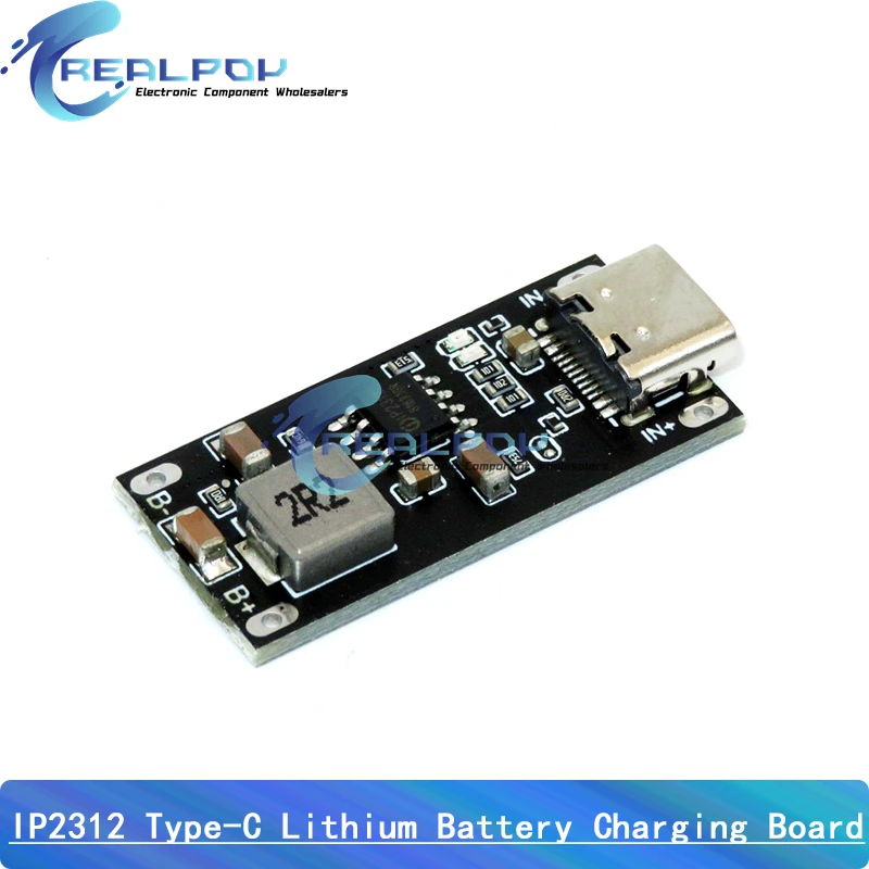 Type-C Input High Current 3A Polymer Ternary Lithium Battery Quick Fast Charging Board IP2312 CC/CV Mode 5V To 4.2V 4.35V